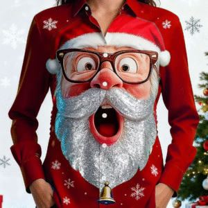 women's christmas graphic long sleeve shirt