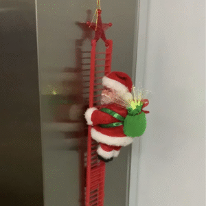 Musical Climbing Ladder Santa Ornament4