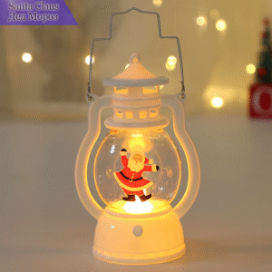 portable led christmas santa claus snowman lanterns indoor decor lights battery powered for home xmas new year navidad ornaments