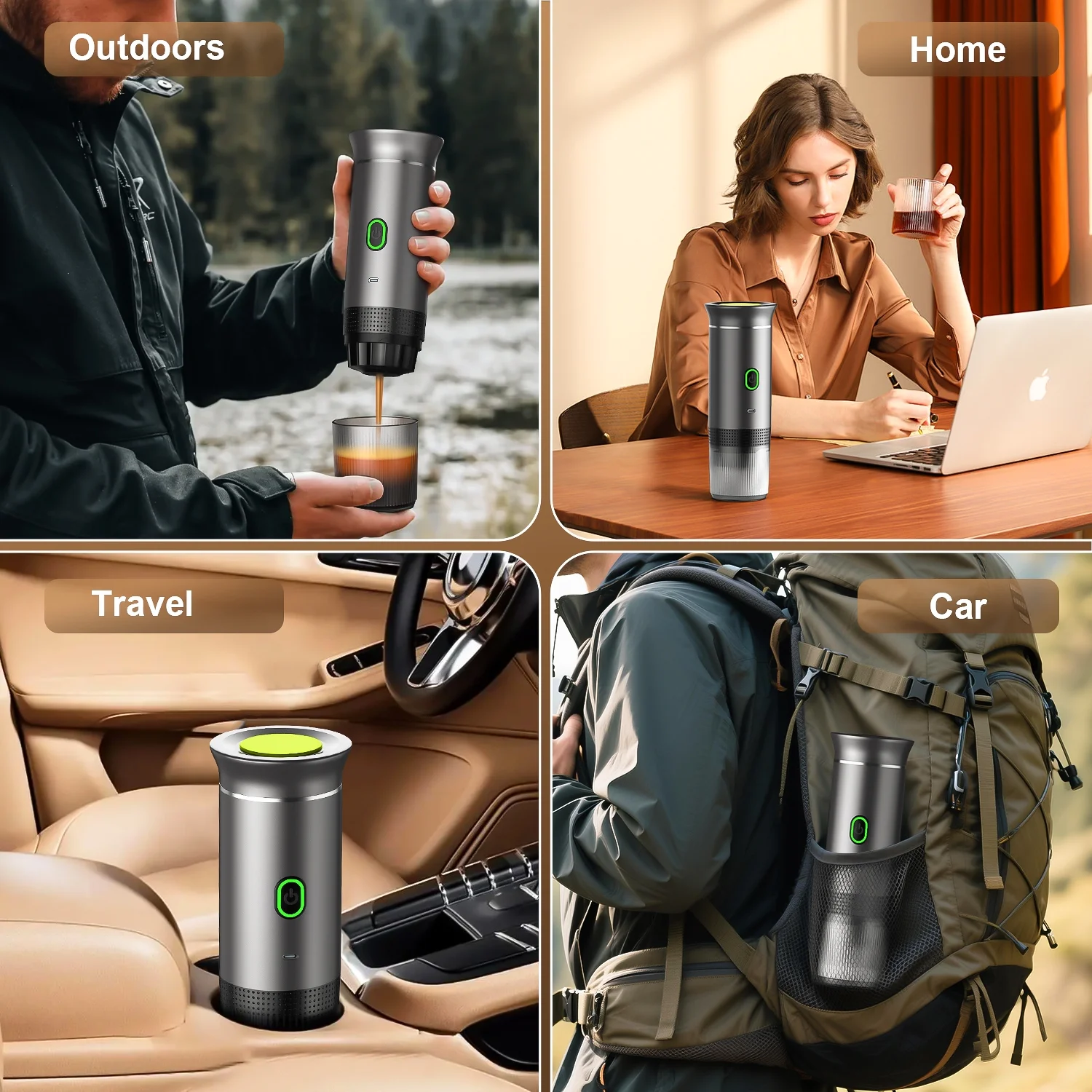 Portable 3-in-1 Espresso Machine | Mini Coffee Maker for Travel 2 Portable 3-in-1 Espresso Machine | Mini Coffee Maker for Travel - Image 2