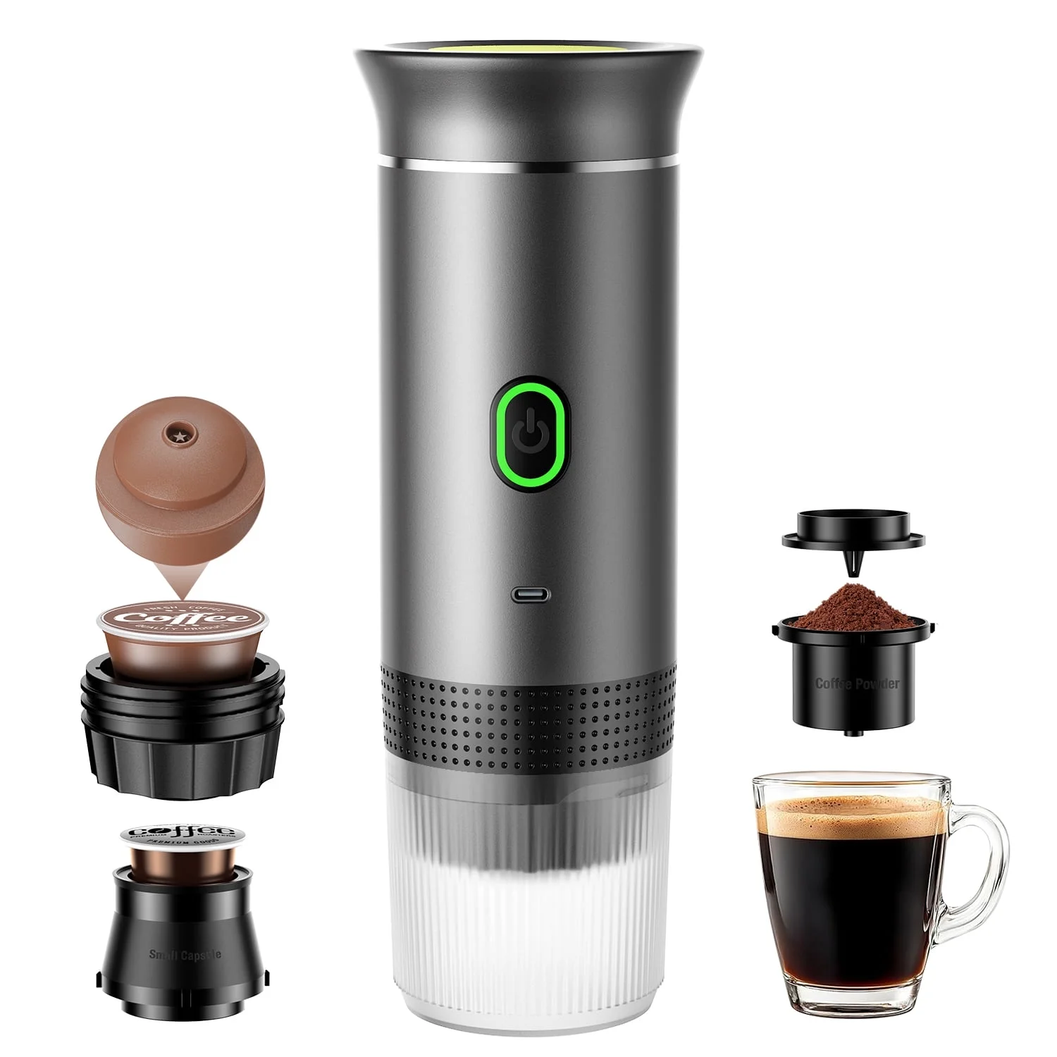 Portable 3-in-1 Espresso Machine | Mini Coffee Maker for Travel 8 Portable 3-in-1 Espresso Machine | Mini Coffee Maker for Travel - Image 8