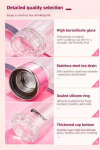 Advanced Tea Cup for Separating Water and Tea Leaves 15 14