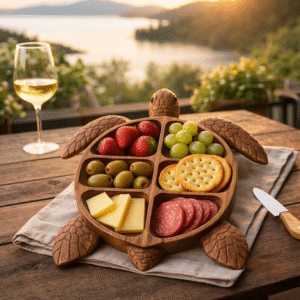 Smart Home & Kitchen Gadgets 4 Animal-Shaped Wooden Fruit Platter for Home Decor